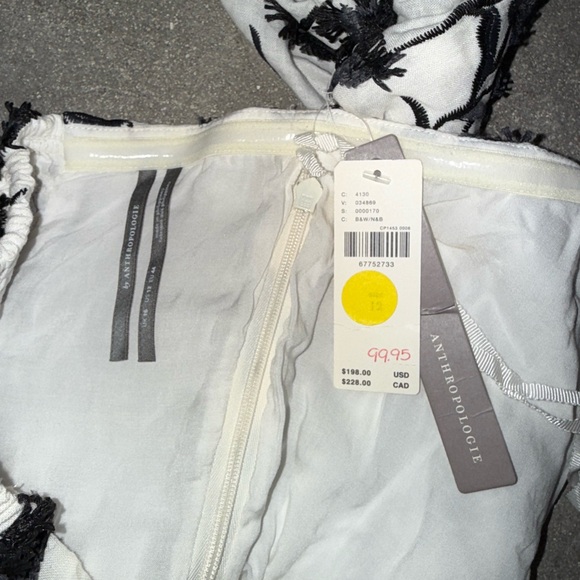 NWT Anthropologie Sabrina Puff-Sleeve Appliqué Mini Dress – Women’s Size 12 - Picture 7 of 7